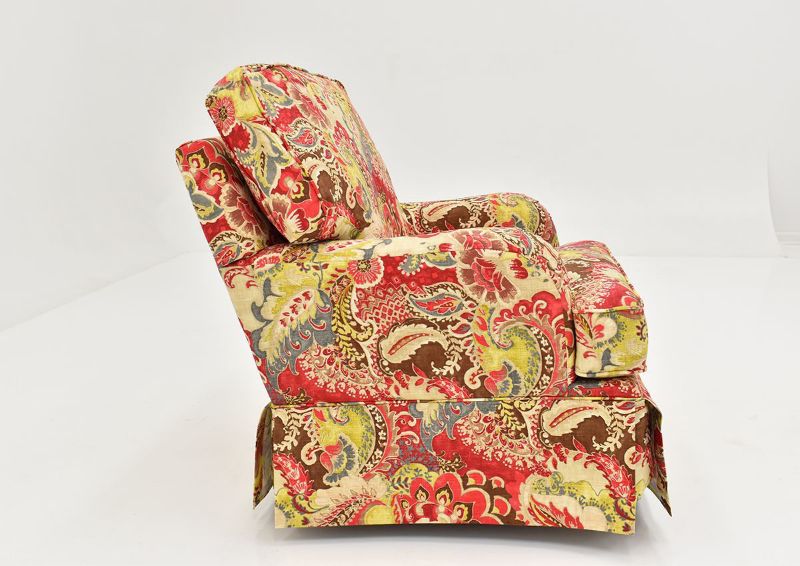 Side View of the Multi-Colored Teak Cardinal Swivel Glider by Chairs America | Home Furniture Plus Bedding