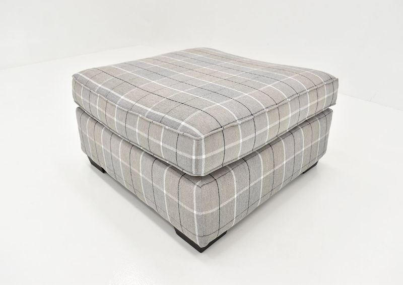 Slightly Angled View of the Cooper Ottoman by Behold Home | Home Furniture Plus Bedding