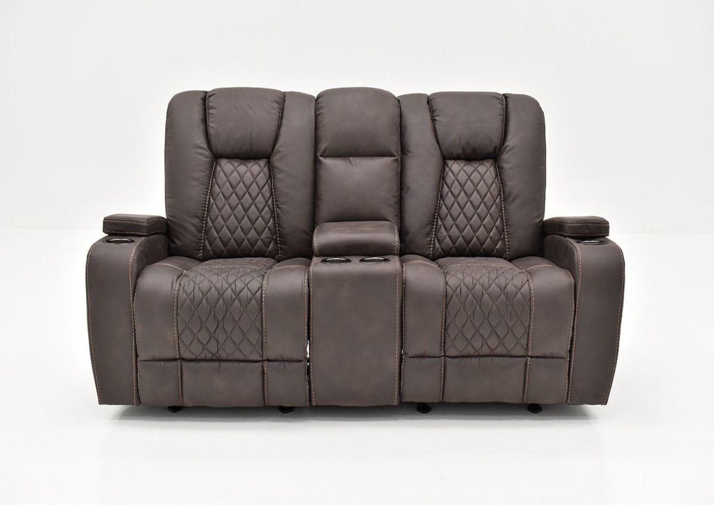 Front Facing View of the Aiden Reclining Loveseat by Man Wah | Home Furniture Plus Bedding