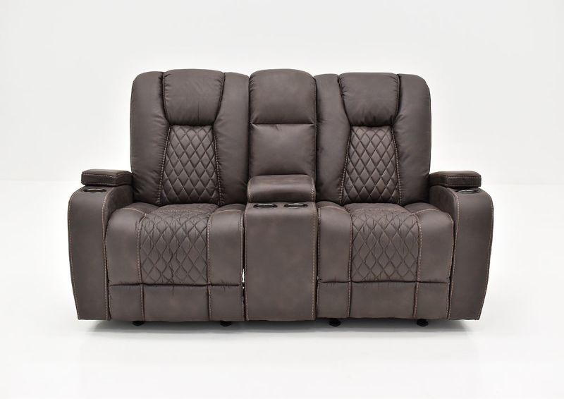 Front Facing View of the Aiden Reclining Loveseat by Man Wah | Home Furniture Plus Bedding
