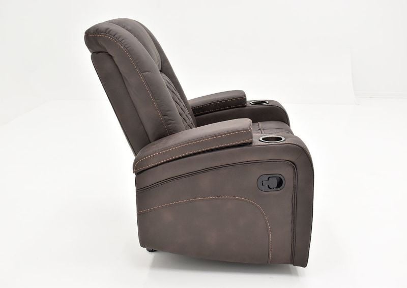 Side Facing View of the Aiden Recliner by Man Wah | Home Furniture Plus Bedding