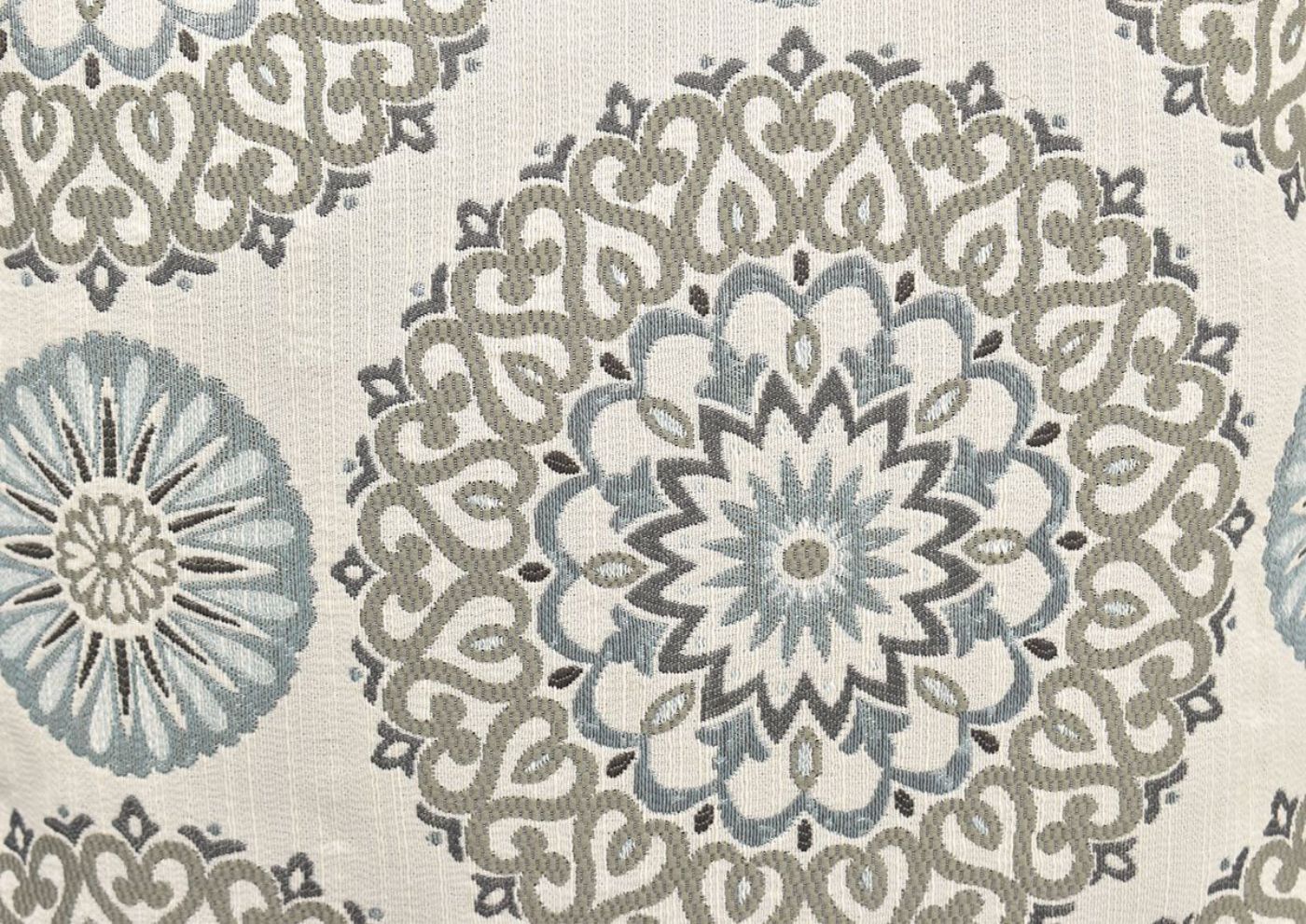 Multicolored Mandala Fabric Swatch of the Pillows on the Vivian Loveseat by Behold Home | Home Furniture Plus Bedding