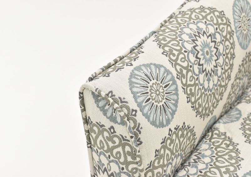 Close Up of the Arm on the Multicolored Vivian Accent Chair by Behold Home | Home Furniture Plus Bedding