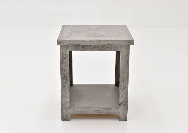 Side View of  the Grande End Table by Vintage Furniture, LLC | Home Furniture Plus Bedding