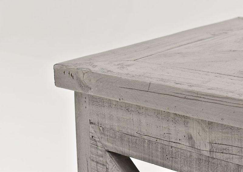 Close Up View of the Top Corner on the Grande End Table by Vintage Furniture, LLC | Home Furniture Plus Bedding