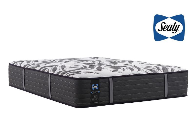 Slightly Angled View of the Sealy Posturepedic Plus Exuberant Firm Mattress | Home Furniture Plus Bedding