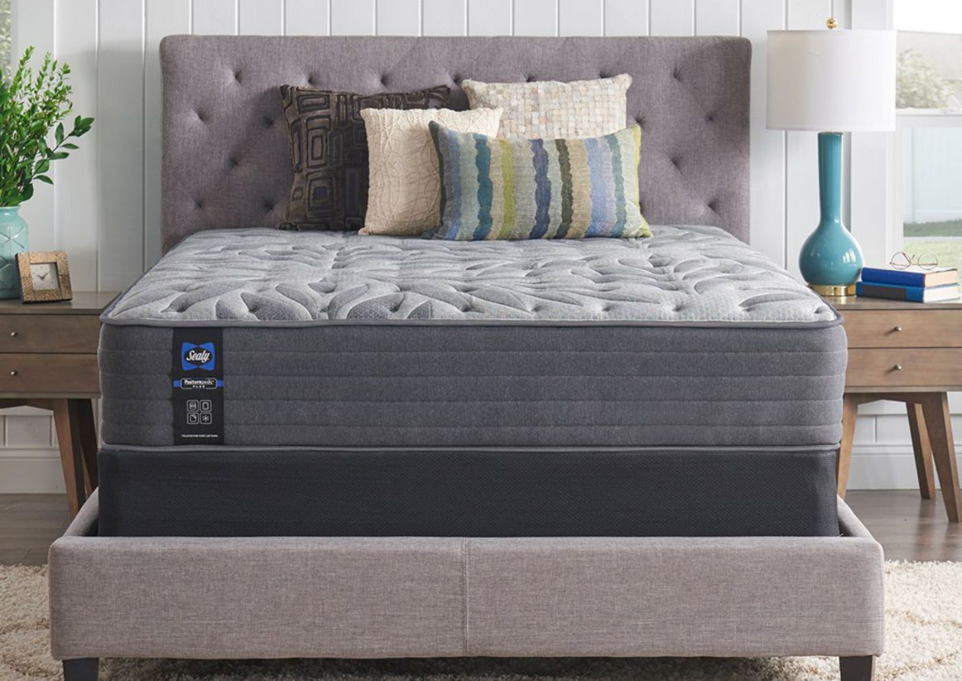 Room View with the Sealy Opportune II Firm Mattress in Twin XL Size | Home Furniture Plus Bedding