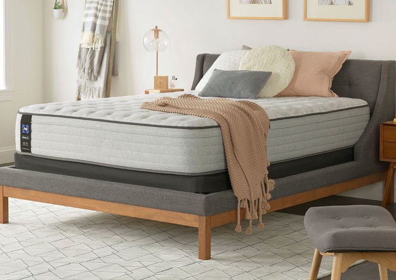 Angled Room View of the Sealy Summer Rose Firm Mattress in Full | Home Furniture Plus Bedding