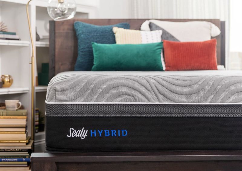 View from the Foot of the Sealy Hybrid Performance Copper II Firm Mattress King Size In a Room Setting | Home Furniture Plus Bedding