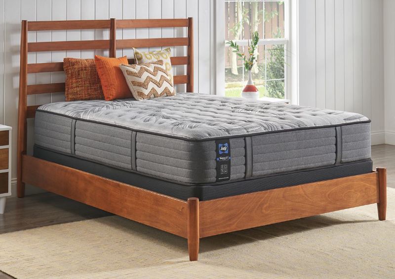 Angled Room View of the Sealy Satisfied II Firm Mattress in King Size | Home Furniture Plus Bedding