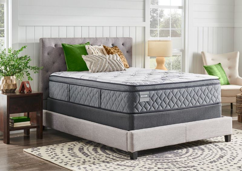 Slightly Angled View of the Sealy Posturepedic Mirabai Soft Mattress - Twin XL in a Room Setting | Home Furniture Plus Bedding