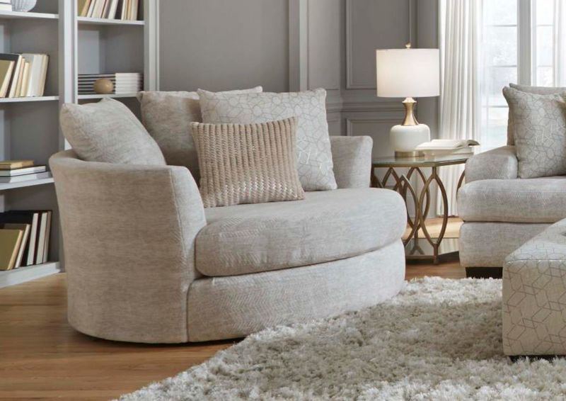 Room Shot of the Gabriella Swivel Chair | Home Furniture Plus Bedding