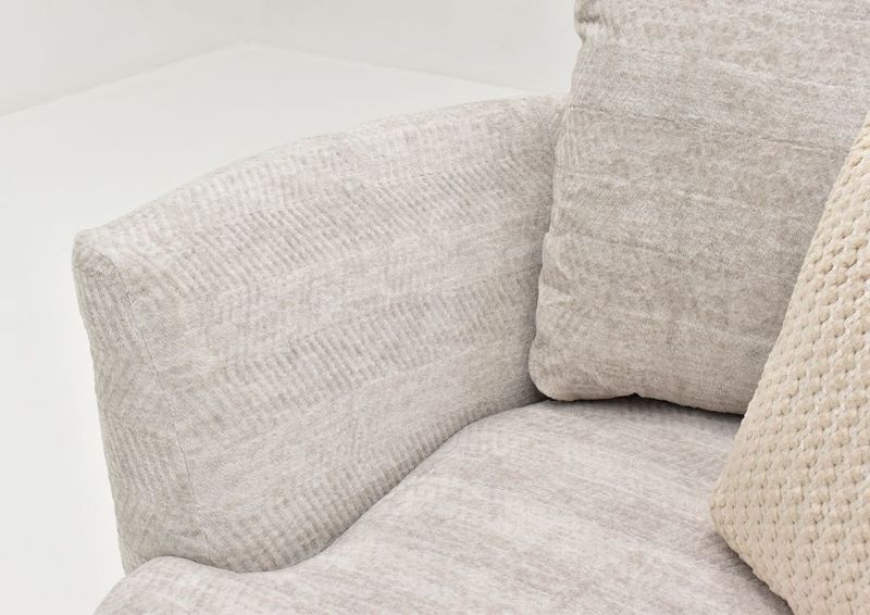 Close Up of the Interior Arm and Seat on the Gabriella Swivel Chair | Home Furniture Plus Bedding