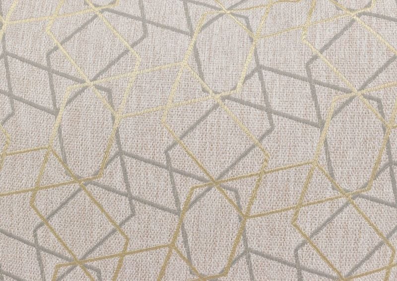 Close Up of the Geometric Pattern on One of the Accent Pillows on the Gabriella Swivel Chair | Home Furniture Plus Bedding