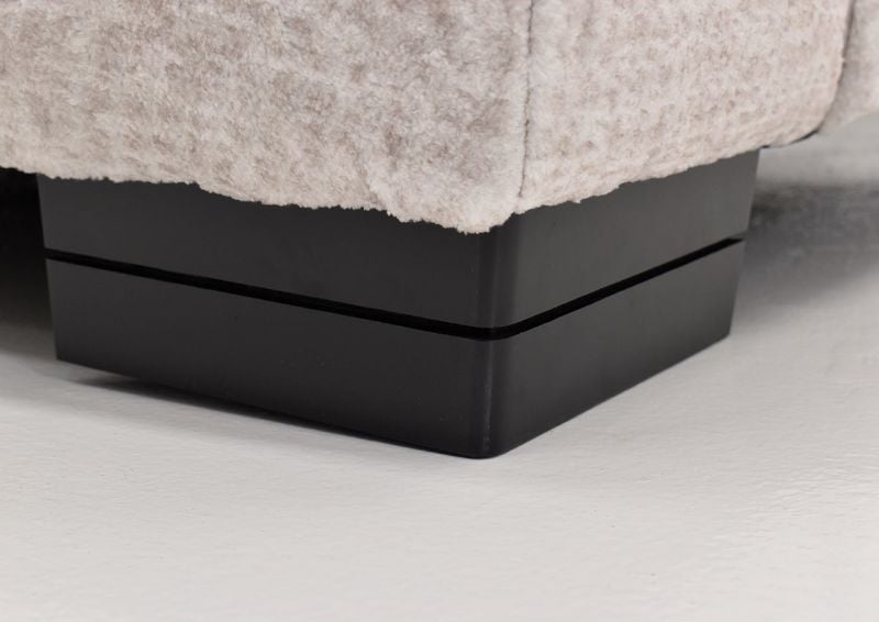 Close Up of the Block Style Feet on the Gabriella Sectional Sofa | Home Furniture Plus Bedding