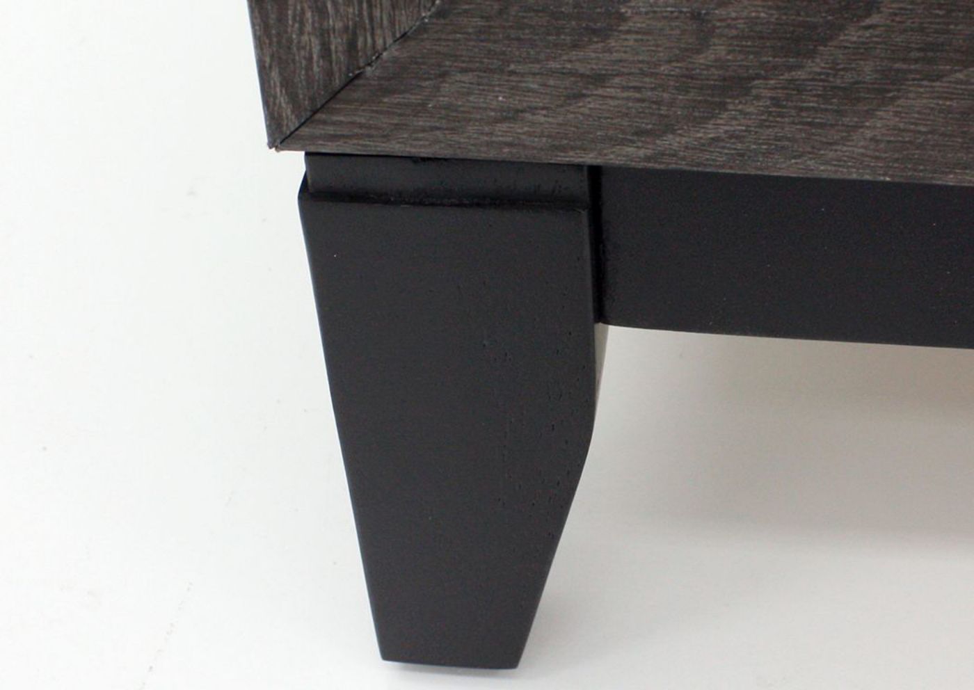 View of Foot on the Ackerson Nightstand - Gray | Home Furniture Plus Bedding