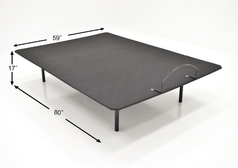 Dimension Details of the Basics Adjustable Base in Queen Size by Leggett & Platt | Home Furniture Plus Bedding