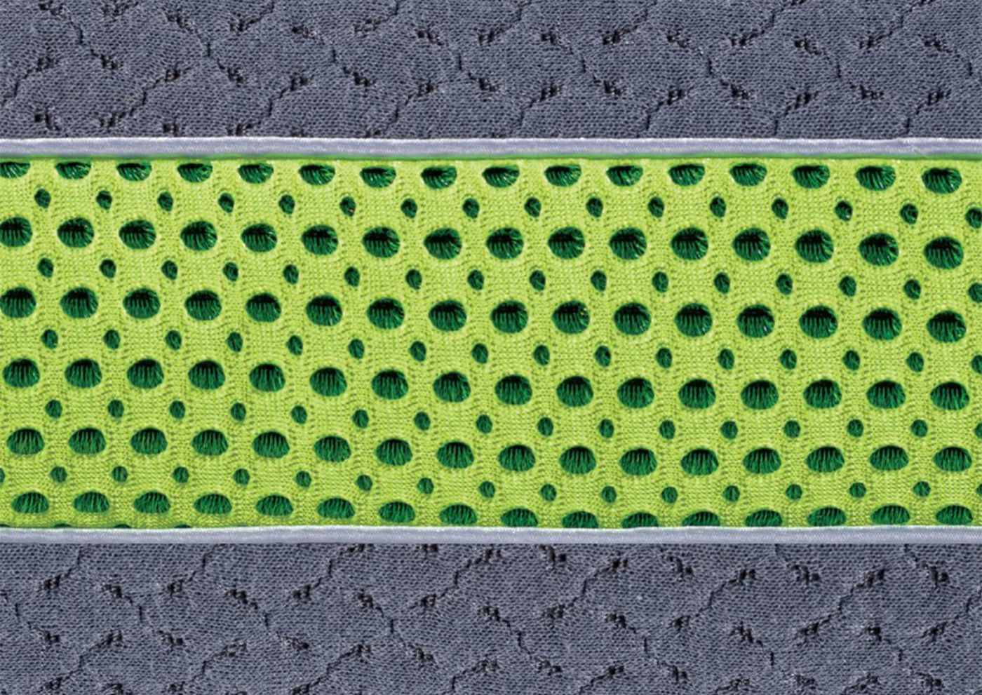 Close-Up View of the Lime Green Weave on the BG-X Performance Bed Pillow by BedGear | Home Furniture Plus Bedding