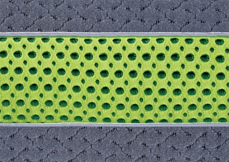 Close-Up View of the Lime Green Weave on the BG-X Performance Bed Pillow by BedGear | Home Furniture Plus Bedding