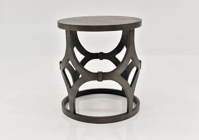 Dark Gray Reese End Table by Lane Furnishings Facing Front | Home Furniture Plus Mattress