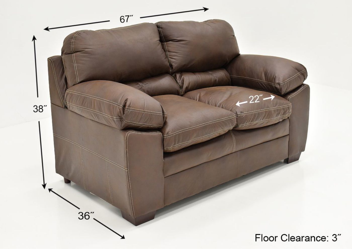 Picture of Bolton Loveseat - Brown