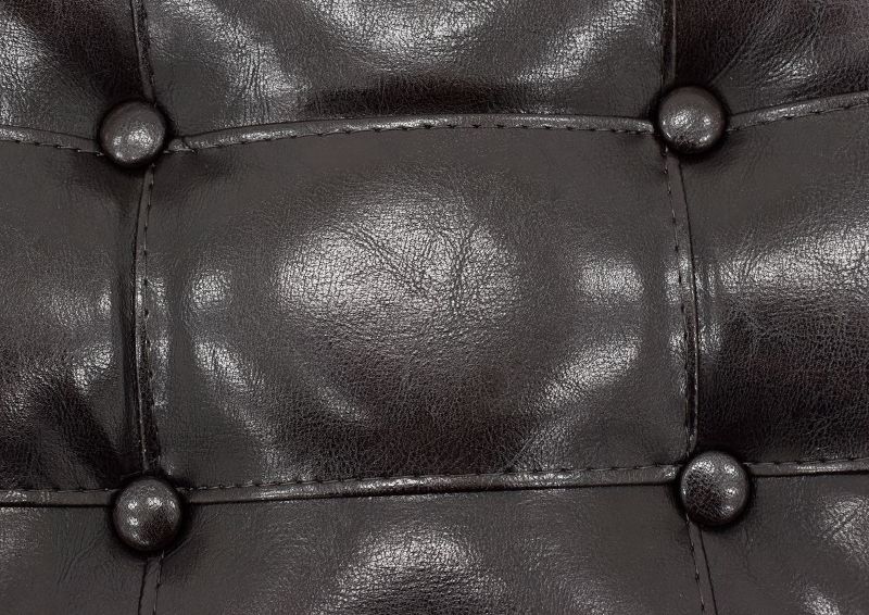 Close Up View of the Seat Details on the Belmar 24-Inch Barstool in Dark Brown by Crown Mark International | Home Furniture Plus Bedding