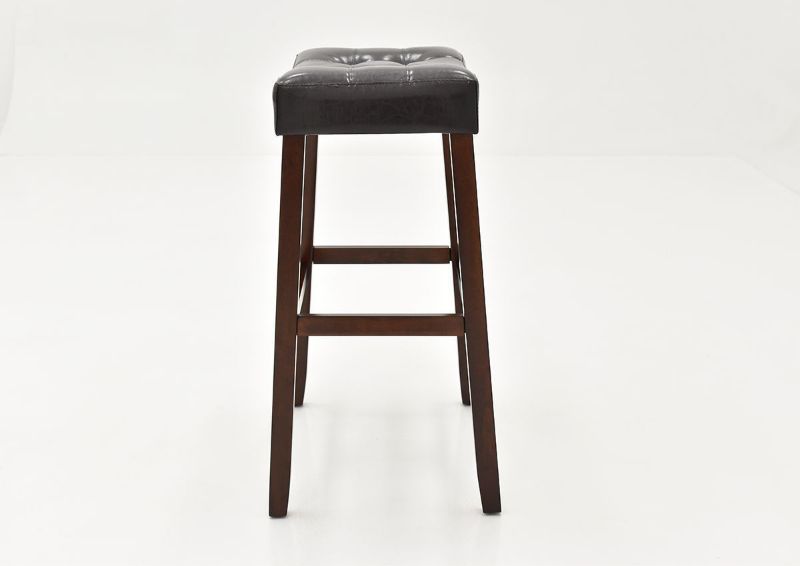 Side View of the Belmar 30-Inch Barstool in Dark Brown by Crown Mark International | Home Furniture Plus Bedding