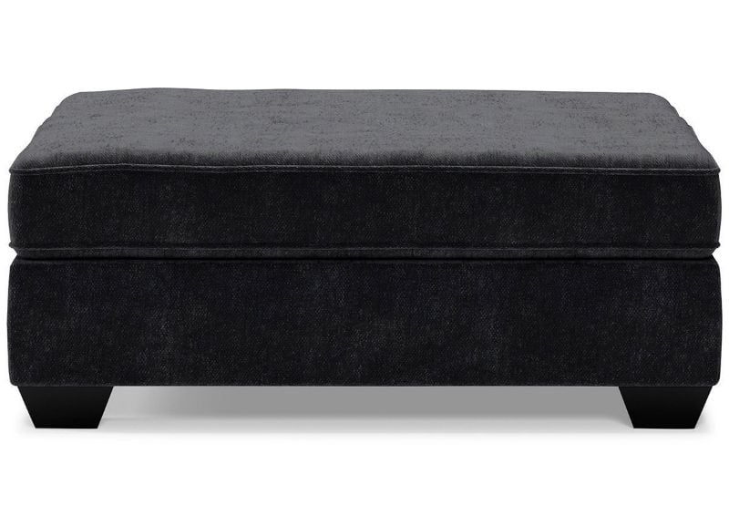 Front View of the Lavernett Ottoman in Charcoal Gray by Ashley Furniture | Home Furniture Plus Bedding
