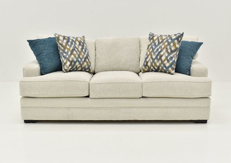 Front Facing View of the Rowan Sofa in Off White by Franklin Furniture | Home Furniture Plus Bedding