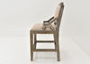 Side View of the Brooks Chairback Barstool in Barnwood by Vintage Furniture, LLC. | Home Furniture Plus Bedding