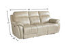 Dimension Details on the Levitate POWER Reclining Sofa in Diamond Beige by Bassett | Home Furniture Plus Bedding