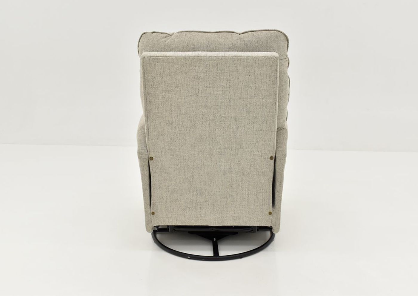 Back View of the Carissa Swivel Glider Recliner in Gray by Best Home Furnishings | Home Furniture Plus Bedding