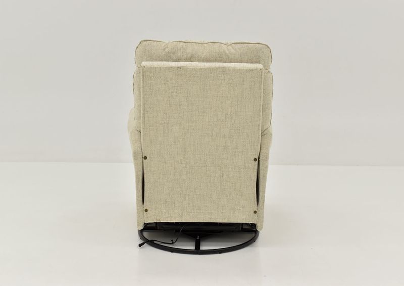 Back View of the Carissa POWER Swivel Glider Recliner in Linen by Best Home Furnishings | Home Furniture Plus Bedding
