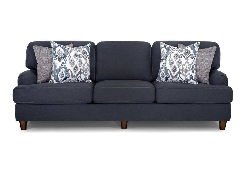 Front Facing View of the Landry Sofa in Blue Indigo by Franklin Corporation | Home Furniture Plus Bedding