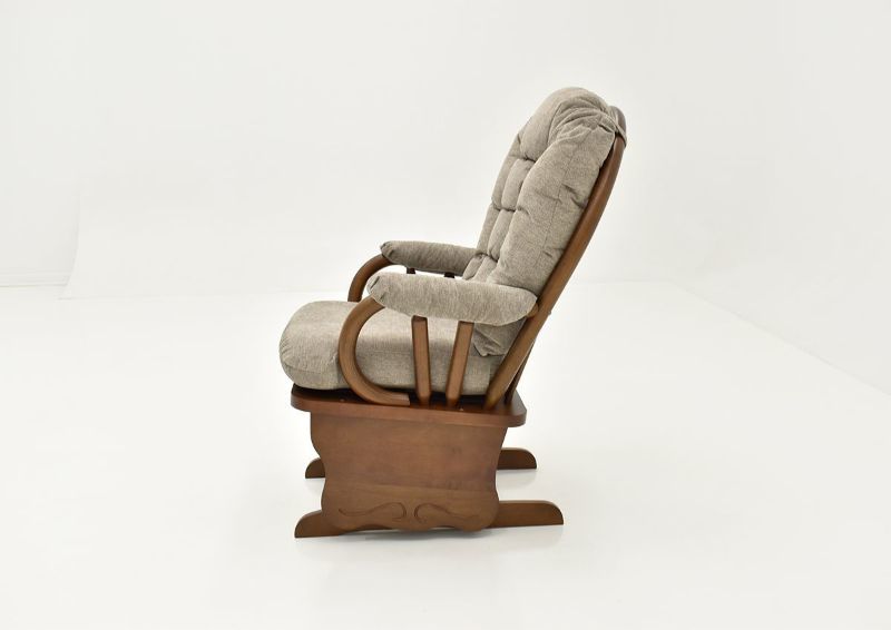 Side Facing View of the Bedazzle Glider Rocker by Best Chairs, Inc. Best Home Furnishings | Home Furniture Plus Bedding
