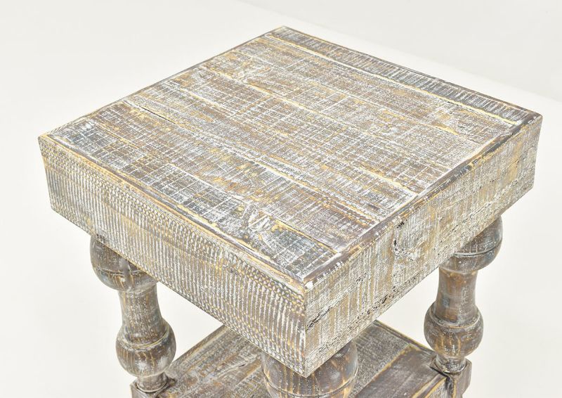 Tabletop View of the Calais End Table by Vintage Furniture | Home Furniture Plus Bedding