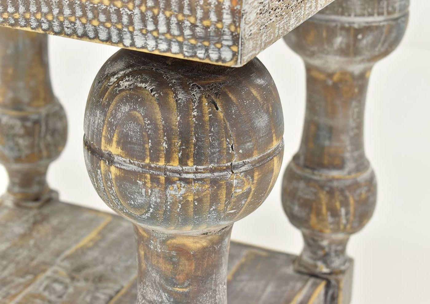 View of the Corner of the Calais End Table by Vintage Furniture | Home Furniture Plus Bedding
