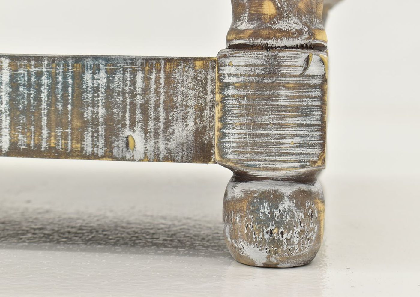 Close Up View of the Leg of the Calais End Table by Vintage Furniture | Home Furniture Plus Bedding