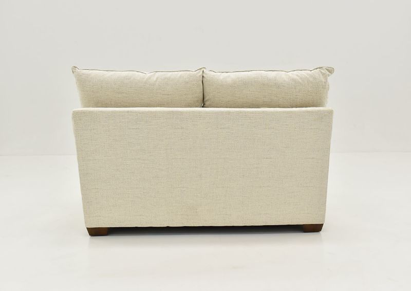 Off White Chadwick Loveseat by Klaussner Showing the Back View, Made in the USA | Home Furniture Plus Bedding