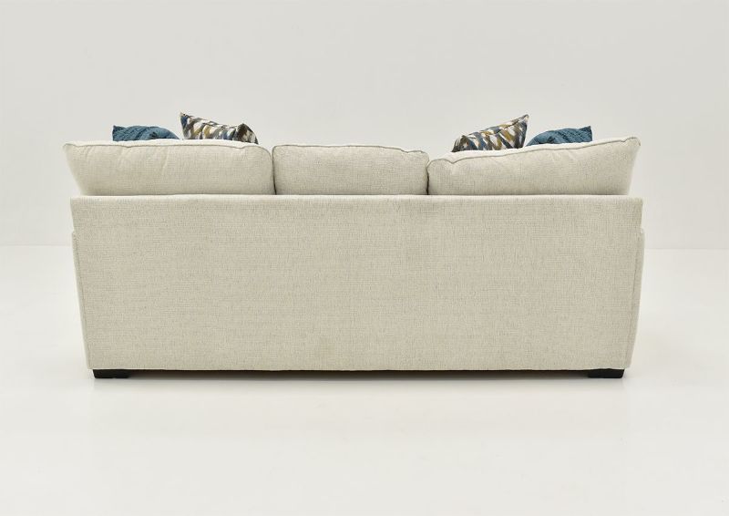 Back View of the Rowan Ottoman in Off White by Franklin Furniture | Home Furniture Plus Bedding