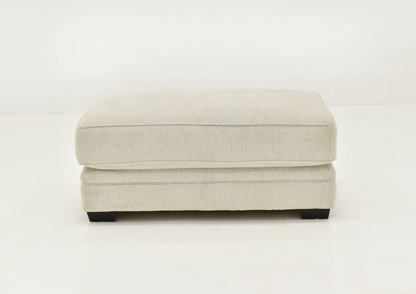 Front Facing View of the Rowan Ottoman in Off White by Franklin Furniture | Home Furniture Plus Bedding