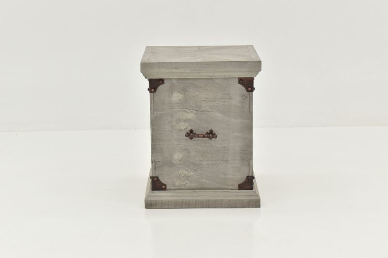 Front Facing View of the Carson Lift Top End Table in Granite by Vintage Furniture | Home Furniture Plus Bedding