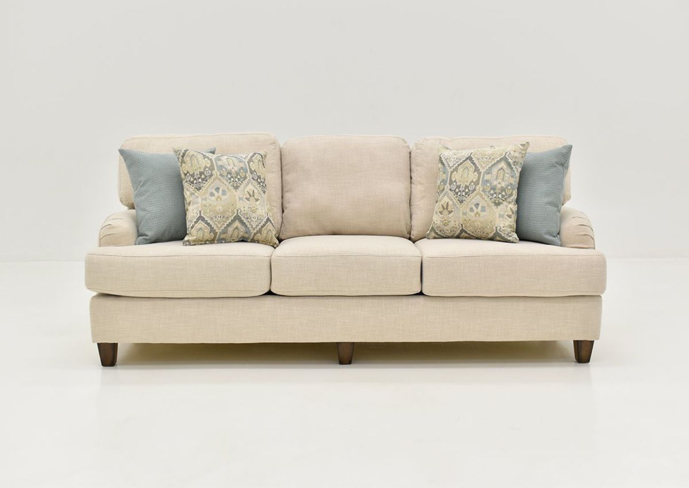 Front Facing View of the Kaia Sofa in Off White by Franklin Furniture | Home Furniture Plus Bedding