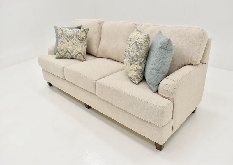 Angle View of the Kaia Sofa Set in Off White by Franklin Furniture | Home Furniture Plus Bedding