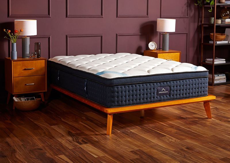 Angled Room View of the DreamCloud Premier Mattress in Queen Size | Home Furniture Plus Bedding