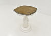 White Magnolia Manor Round Accent Table by Liberty Furniture Industries Showing the Angle View | Home Furniture Plus Bedding