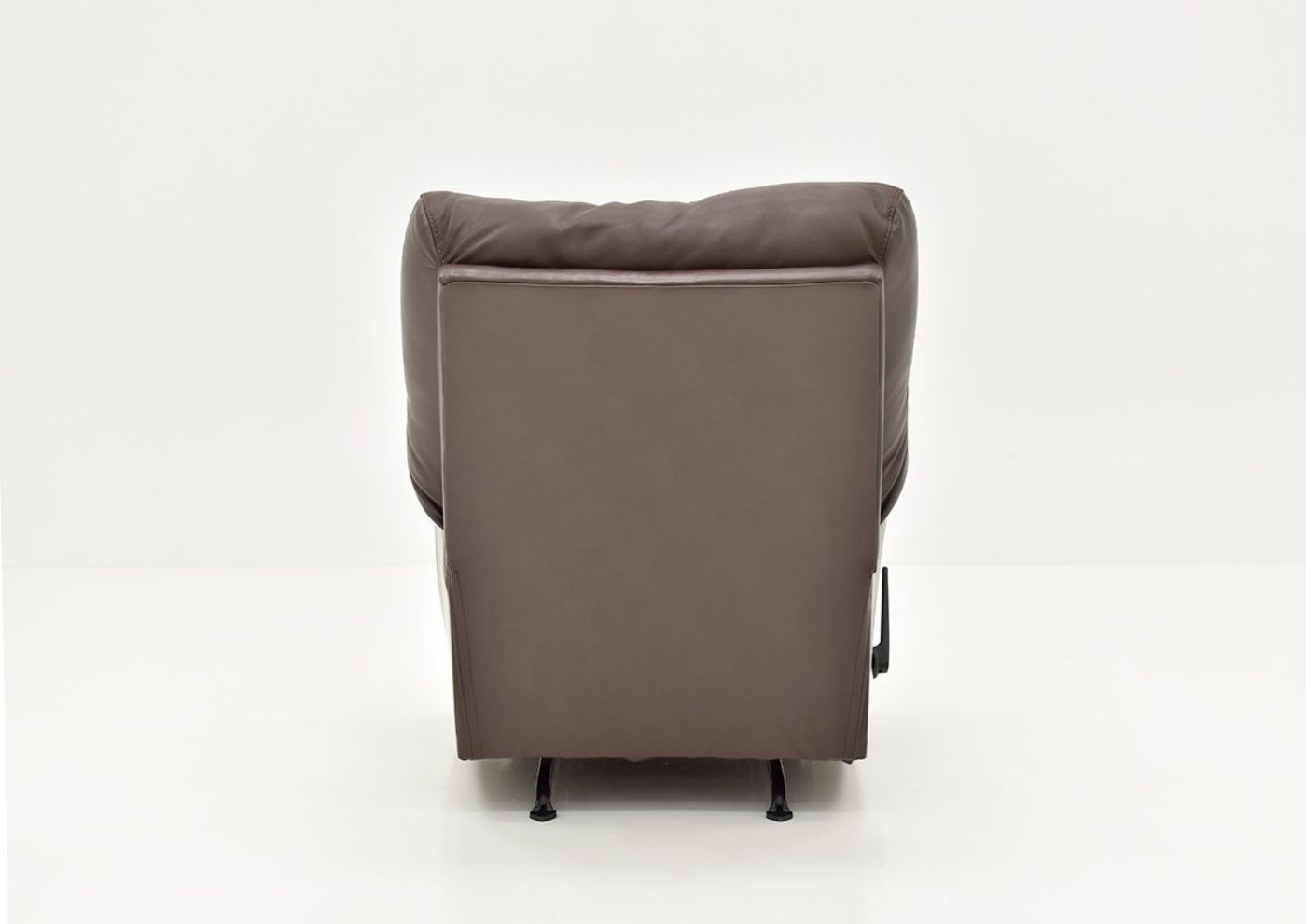 Back View of the Trilogy Leather Rocker Recliner in Dark Brown by Franklin Corporation | Home Furniture Plus Bedding