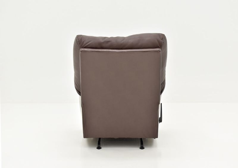 Back View of the Trilogy Leather Rocker Recliner in Dark Brown by Franklin Corporation | Home Furniture Plus Bedding