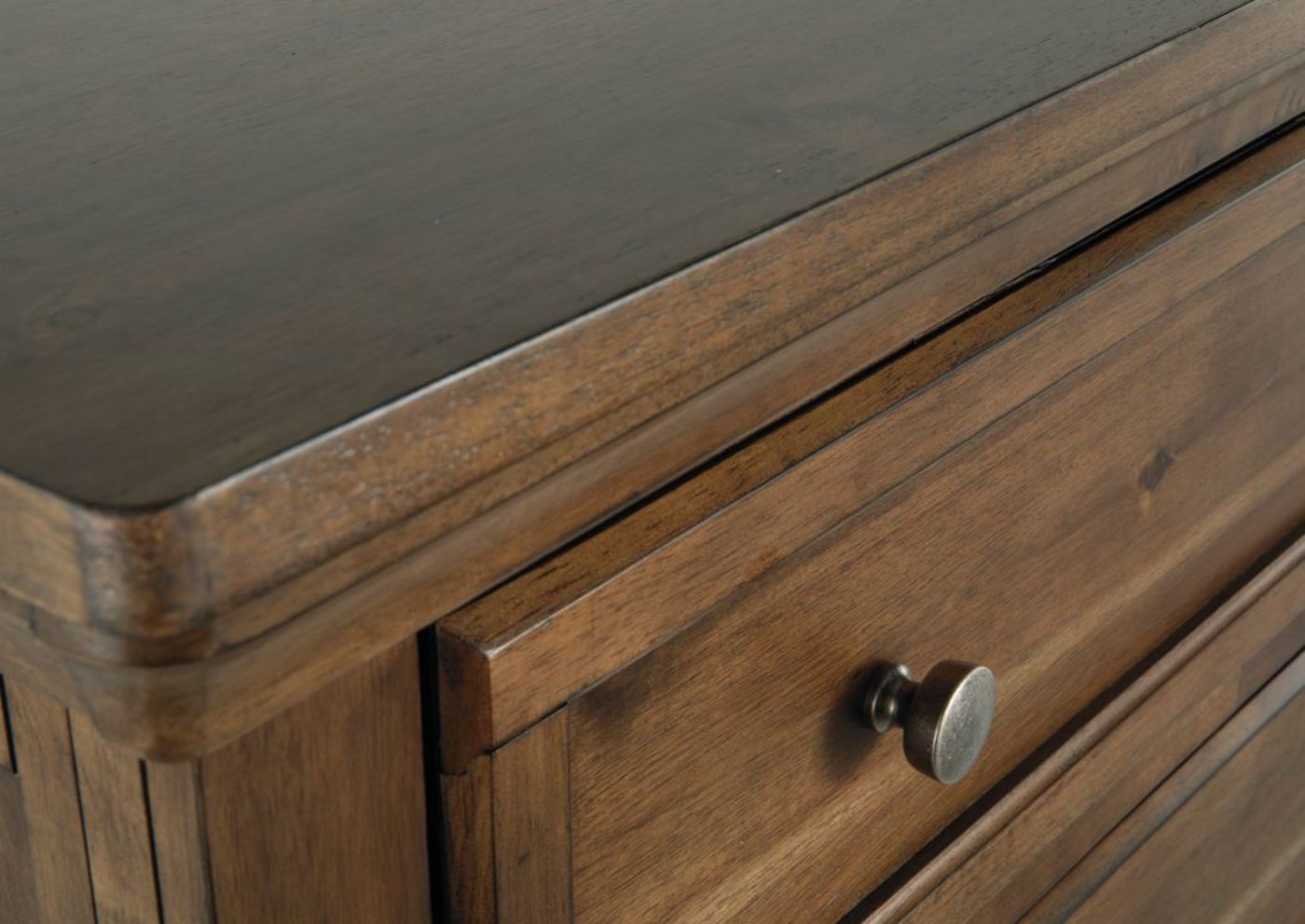 Picture of Flynnter Dresser with Mirror - Warm Brown