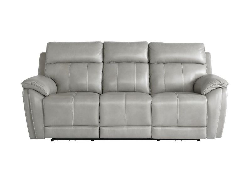 Front Facing View of the Levitate POWER Sofa in Nickel Gray by Bassett | Home Furniture Plus Bedding